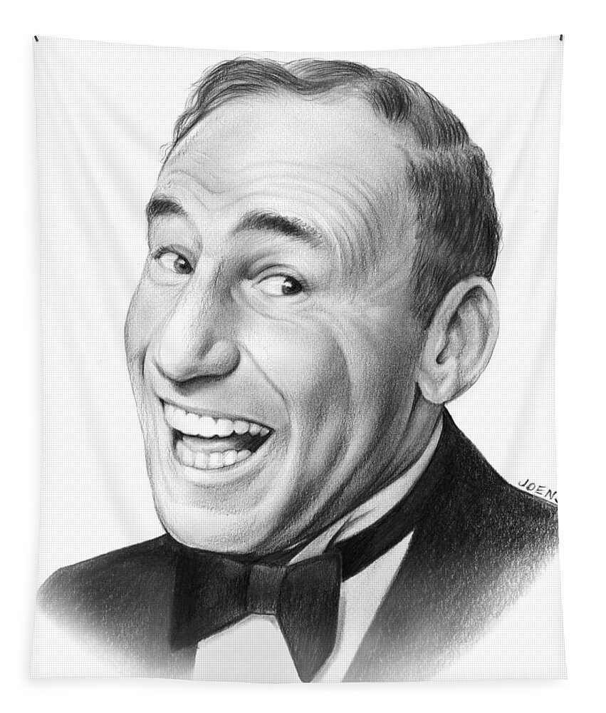 Celebrities Tapestry featuring the drawing Mel Brooks by Greg Joens