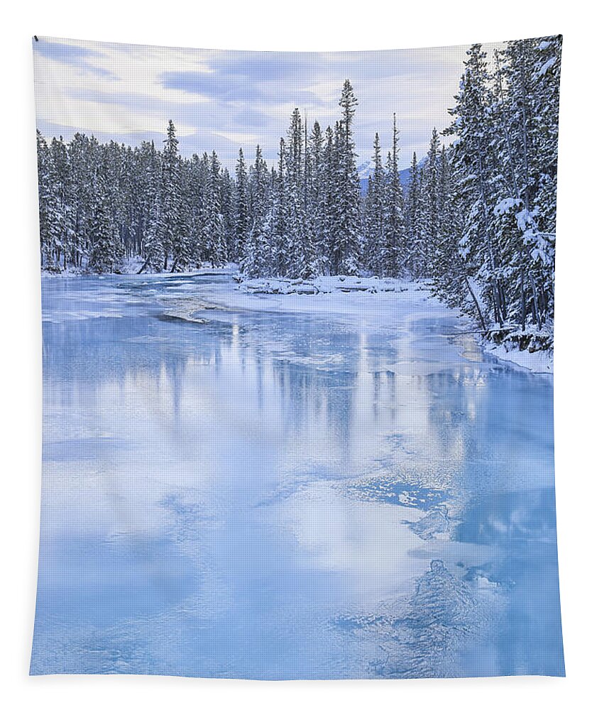 Banff Tapestry featuring the photograph Melt Away by Evelina Kremsdorf