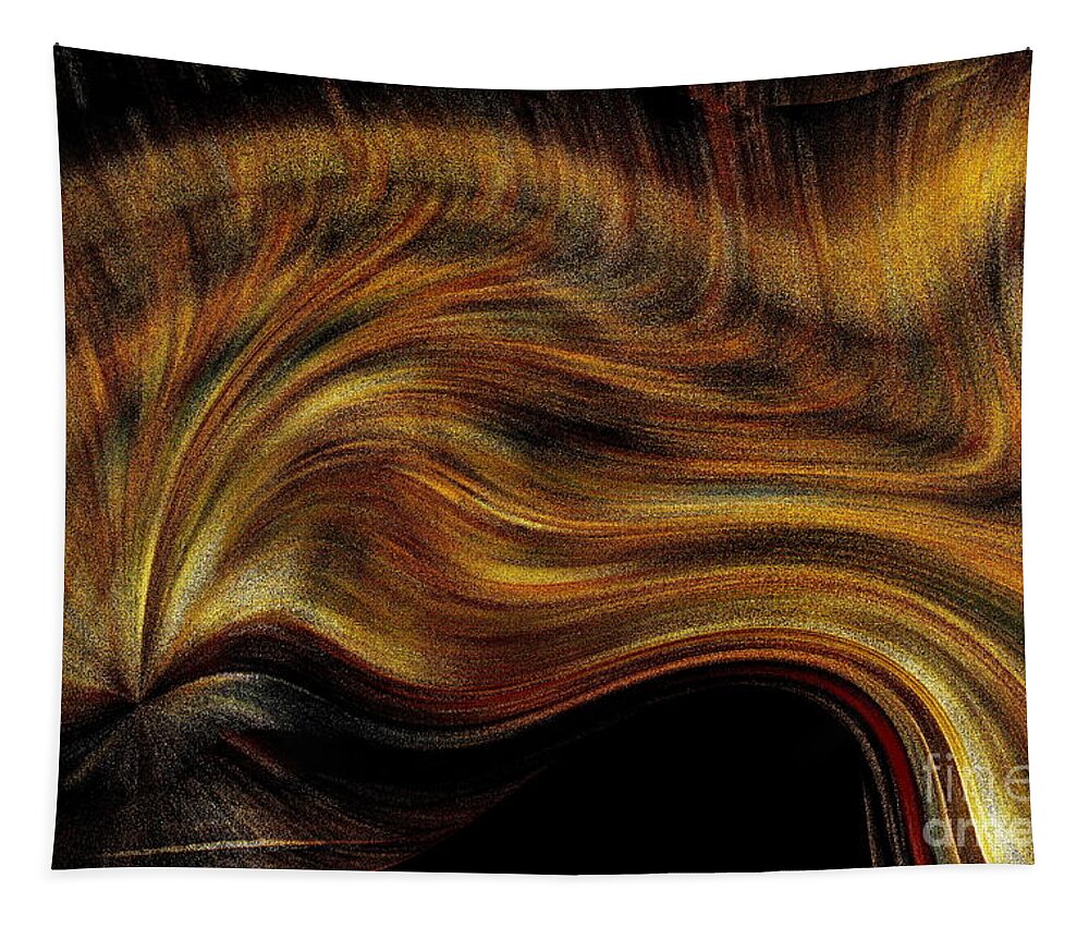 Precious Metals Tapestry featuring the photograph Metal Swirl One of Two by Jacqueline M Lewis