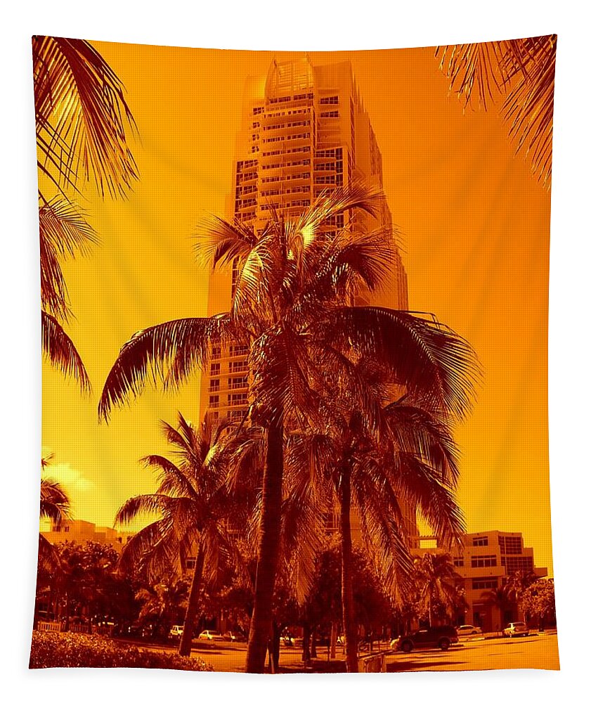City Usa Prints Tapestry featuring the photograph Miami South Pointe IV by Monique Wegmueller
