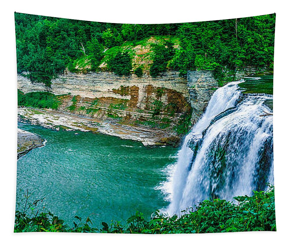 Middle Falls Tapestry featuring the photograph Middle Falls by Rick Bartrand