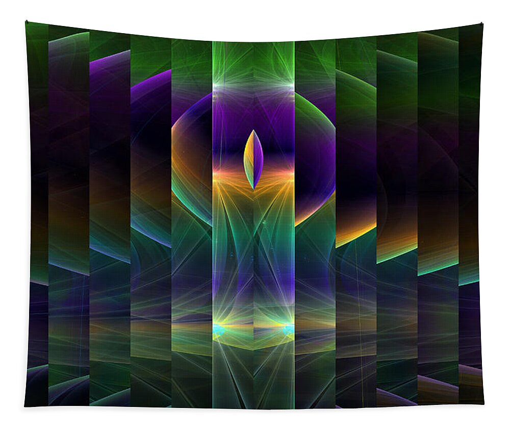 Mirror Tapestry featuring the digital art Mirrored by Gary Blackman