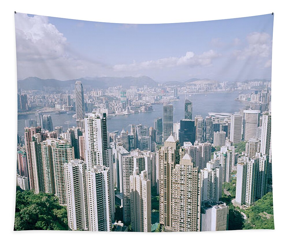 Hong Kong Tapestry featuring the photograph Modern Hong Kong by Shaun Higson