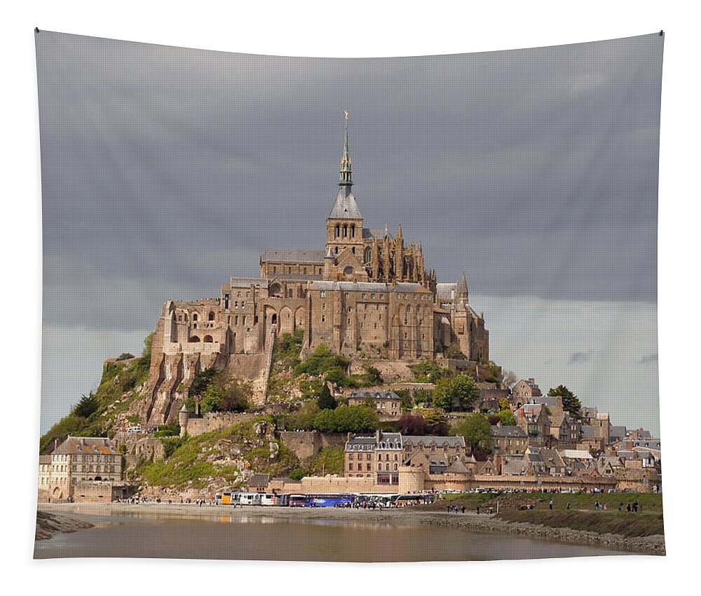 Mont St Michel Tapestry featuring the photograph Mont St Michel by Wes and Dotty Weber