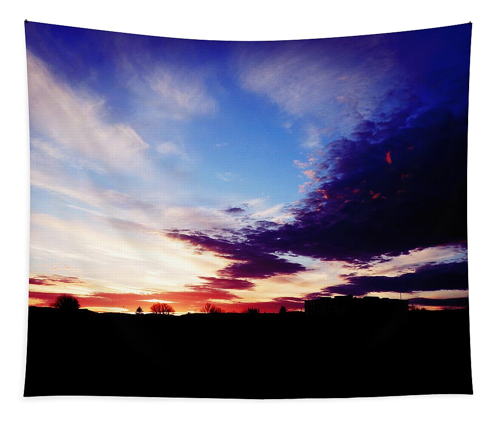 Sky Tapestry featuring the photograph Moody Painting by Zinvolle Art