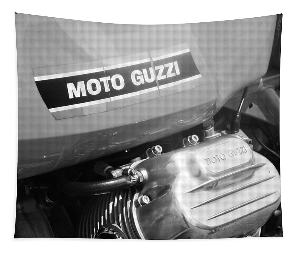 Kelly Hazel Tapestry featuring the photograph Moto Guzzi by Kelly Hazel