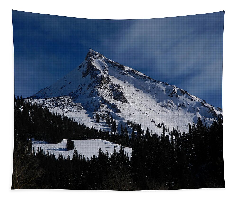 Mount Crested Butte Tapestry featuring the photograph Mount Crested Butte by Raymond Salani III
