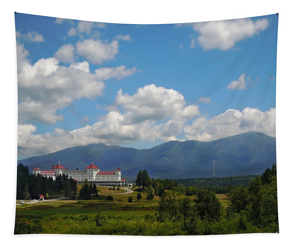 Landscape Tapestry featuring the photograph Mount Washington Hotel by Nancy Griswold