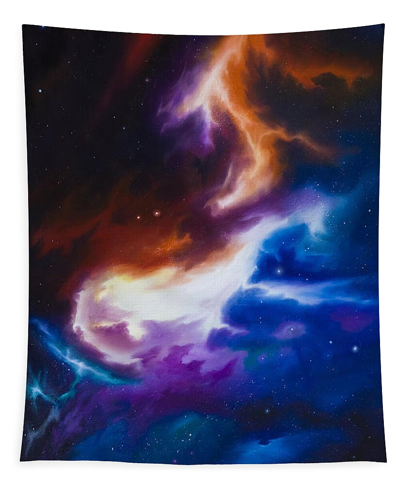  James C. Hill Tapestry featuring the painting Mutara Nebula by James Hill