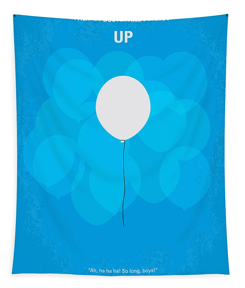 Up Tapestry featuring the digital art My UP minimal movie poster by Chungkong Art