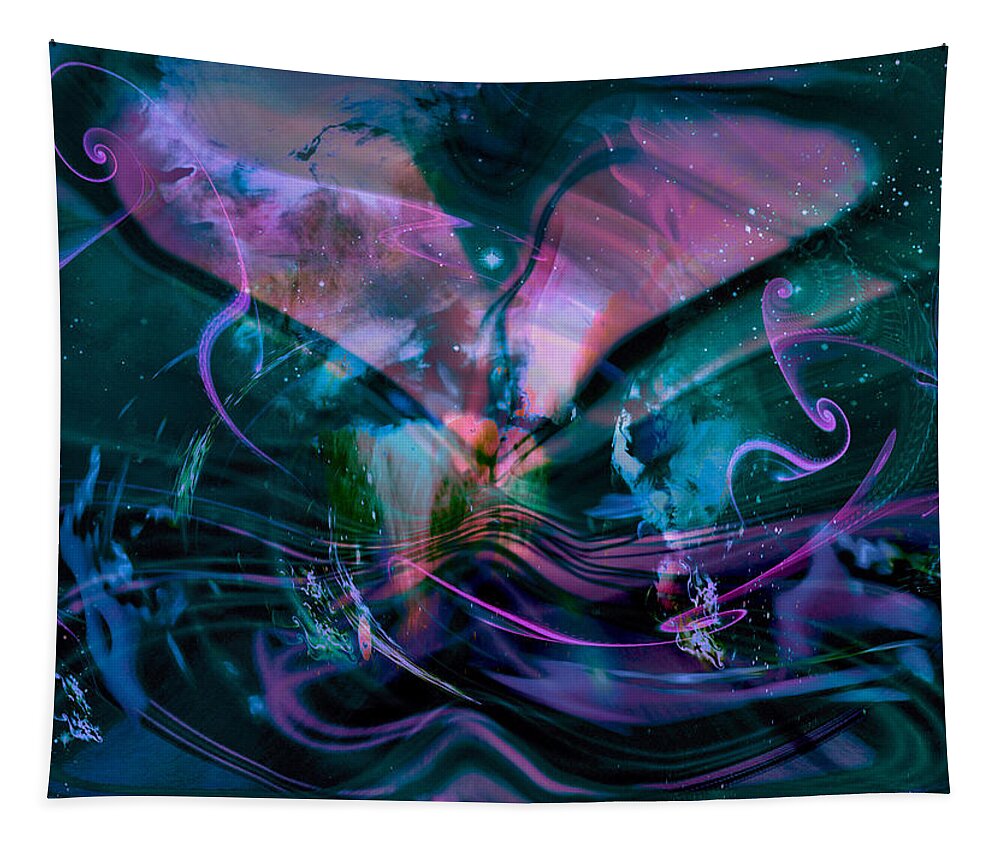 Mysteries Of The Universe Tapestry featuring the digital art Mysteries Of The Universe by Linda Sannuti