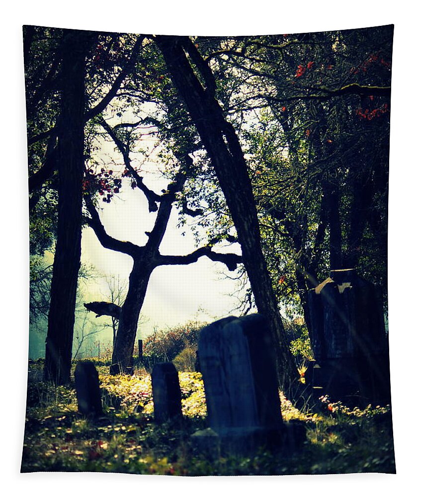 Cemetery Tapestry featuring the photograph Mystical Fantasies by Melanie Lankford Photography