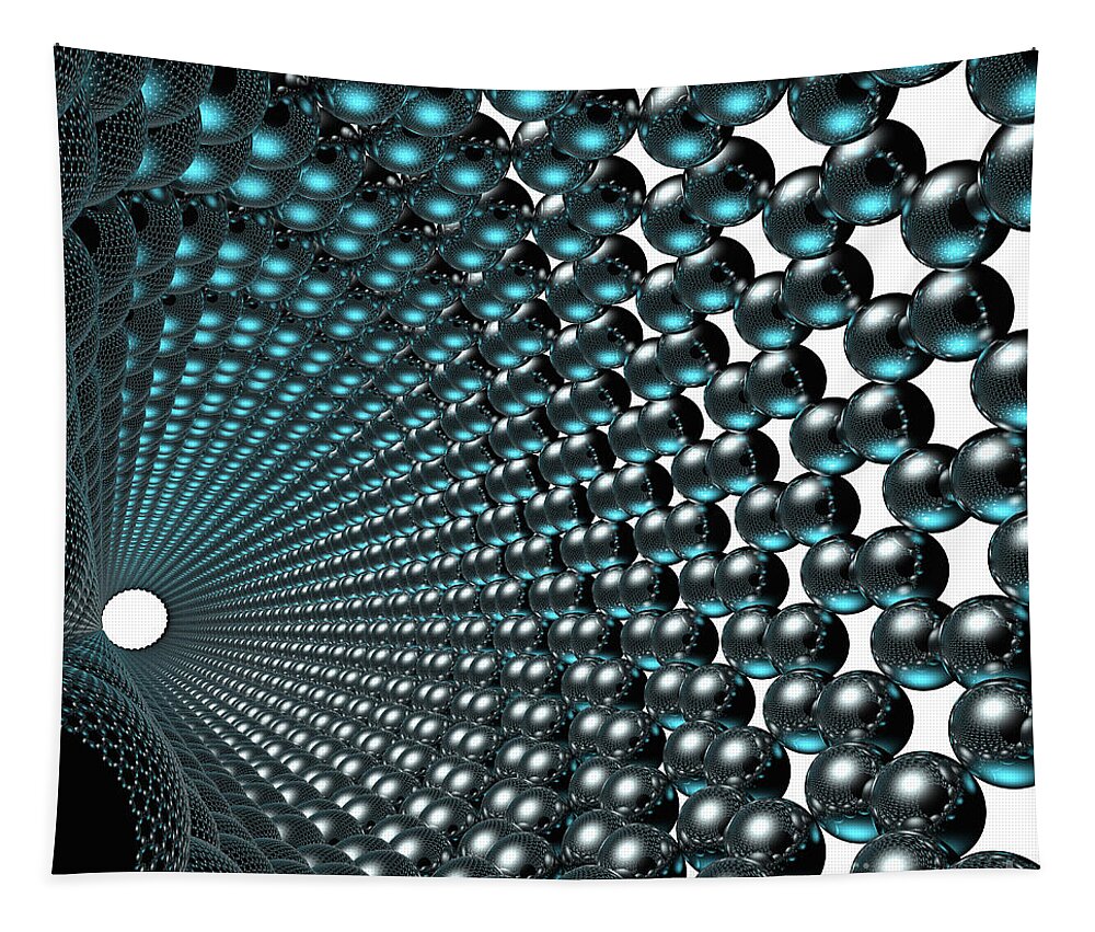 Allotrope Tapestry featuring the digital art Nanotube #12 by Russell Kightley