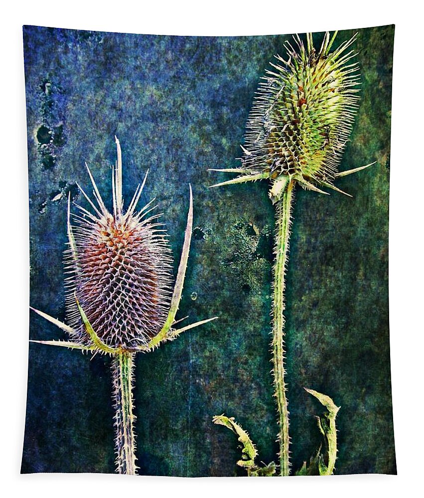 Texture Tapestry featuring the digital art Nature Abstract 12 by Maria Huntley