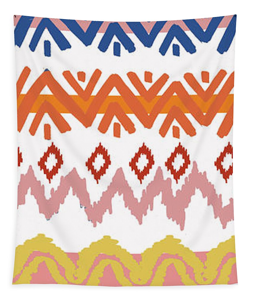 Navajo Tapestry featuring the digital art Southwest Pattern III by Nicholas Biscardi
