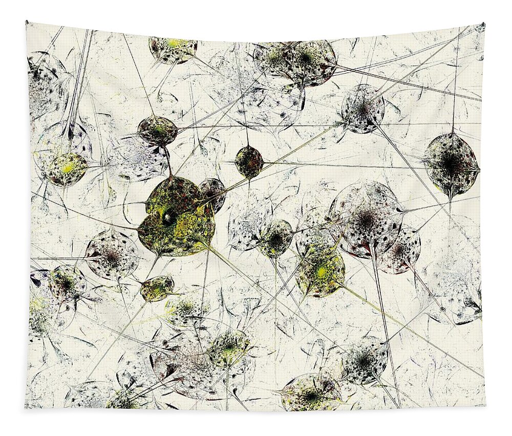 Malakhova Tapestry featuring the digital art Neural Network by Anastasiya Malakhova