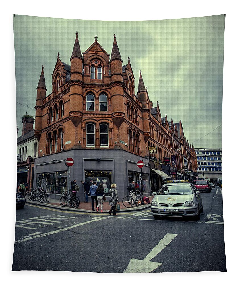 Dublin Tapestry featuring the photograph New Road. Old City. by Evelina Kremsdorf