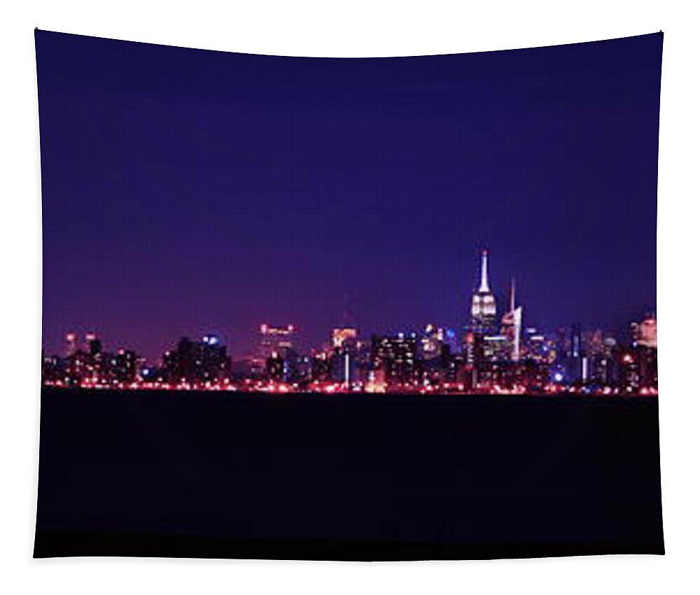 New York City Tapestry featuring the photograph New York City by Raymond Salani III