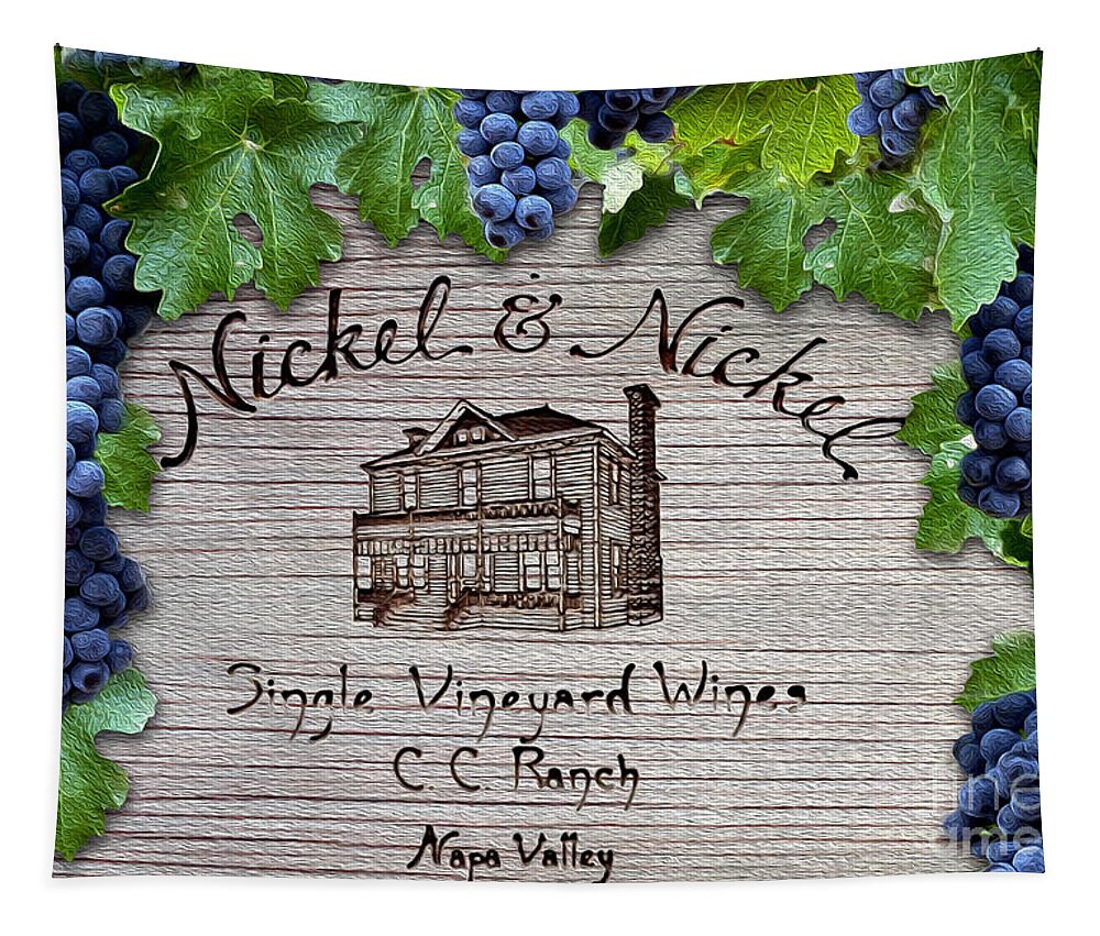 Nickel And Nickel Tapestry featuring the photograph Nickel and Nickel Winery by Jon Neidert