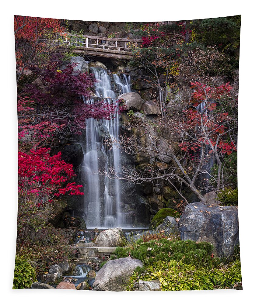 Waterfall Tapestry featuring the photograph Nishi No Taki by Sebastian Musial