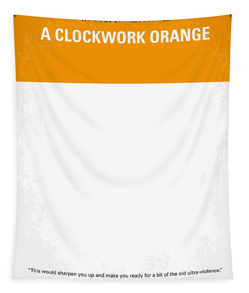 A Clockwork Orange Tapestry featuring the photograph No002 My A Clockwork Orange minimal movie poster by Chungkong Art