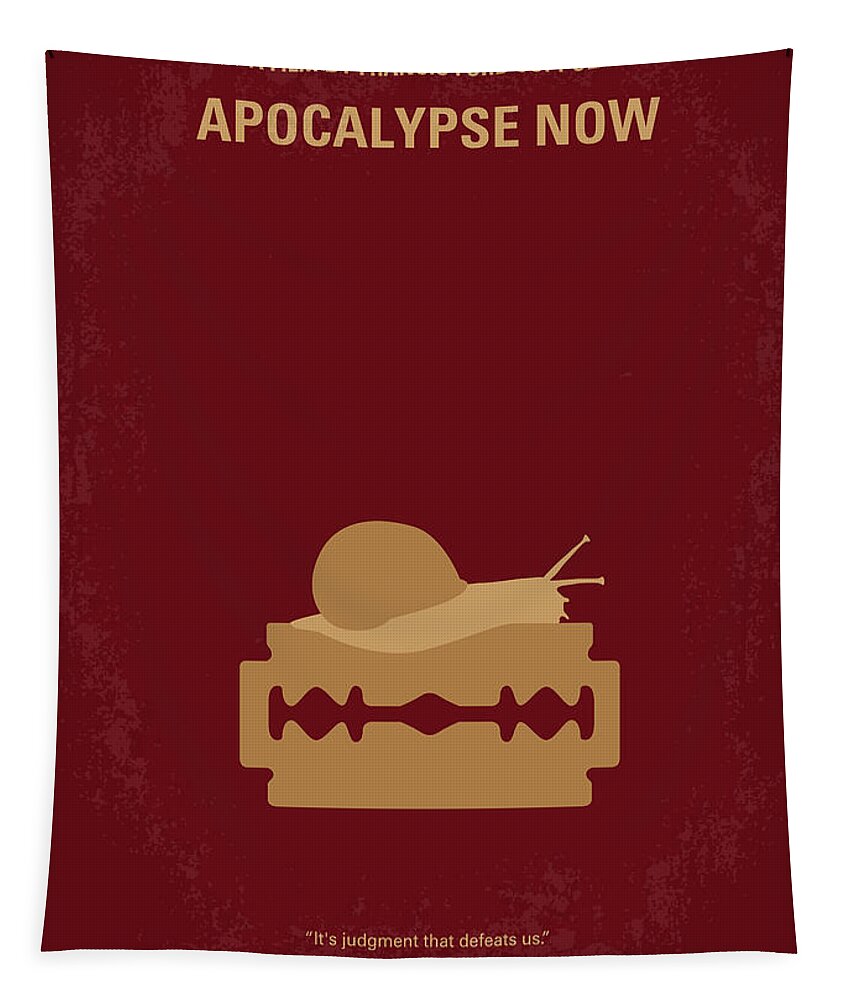 Apocalypse Now Tapestry featuring the digital art No006 My Apocalypse Now minimal movie poster by Chungkong Art