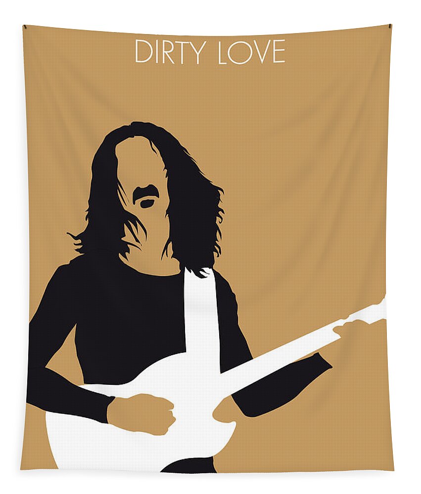 Frank Tapestry featuring the digital art No040 MY FRANK ZAPPA Minimal Music poster by Chungkong Art