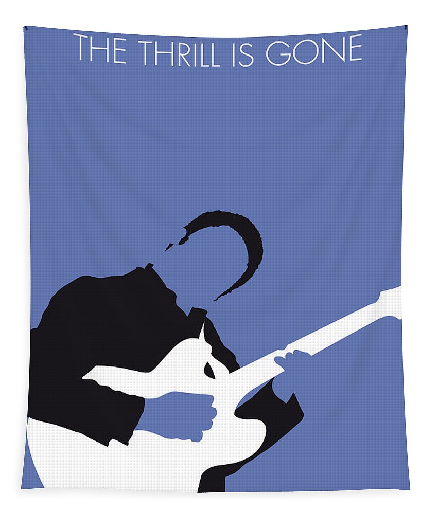 Bb Tapestry featuring the digital art No048 MY BB KING Minimal Music poster by Chungkong Art