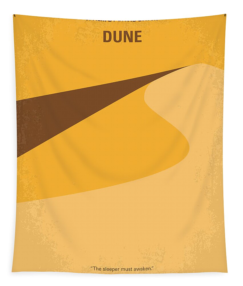 Dune Tapestry featuring the digital art No251 My DUNE minimal movie poster by Chungkong Art