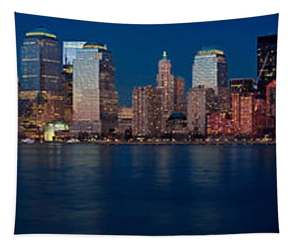 Architect Tapestry featuring the photograph NYC Pano by Jerry Fornarotto