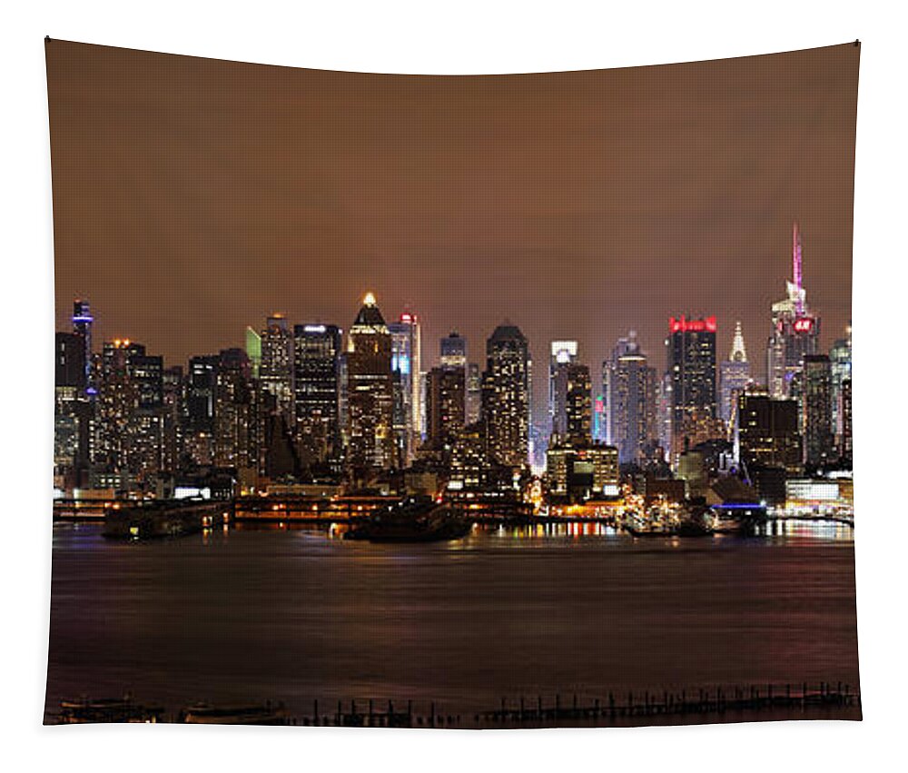Nyc Tapestry featuring the photograph NYC Skyline by Rick Kuperberg Sr