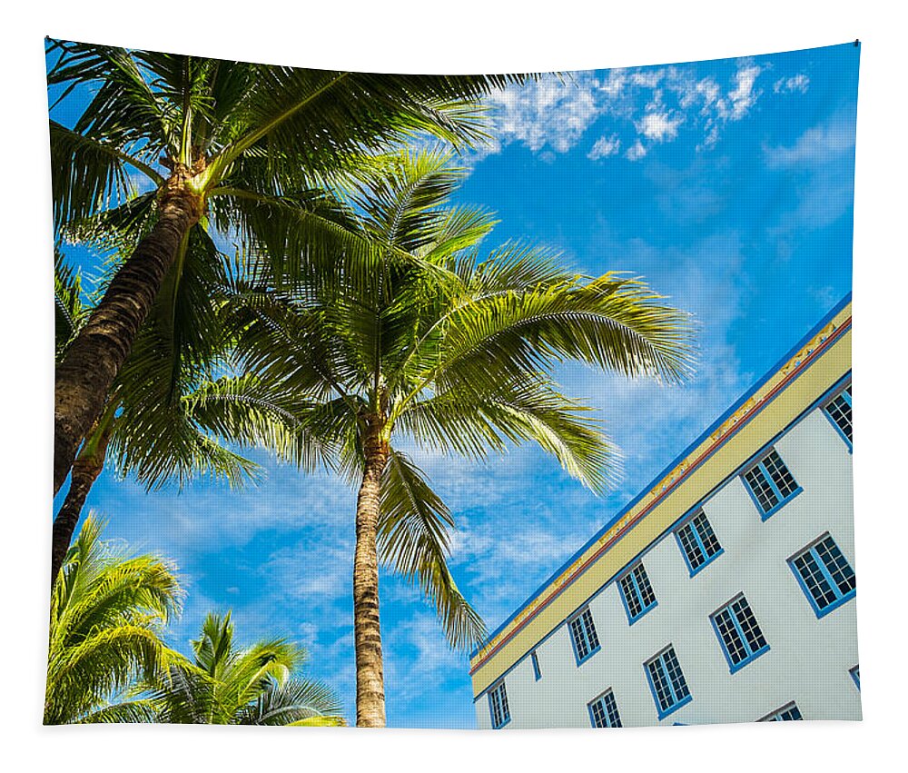 Architecture Tapestry featuring the photograph Ocean Drive by Raul Rodriguez
