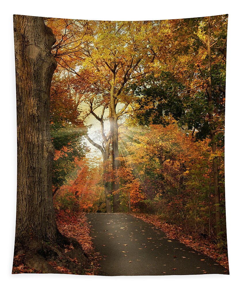 Autumn Tapestry featuring the photograph October Finale by Jessica Jenney