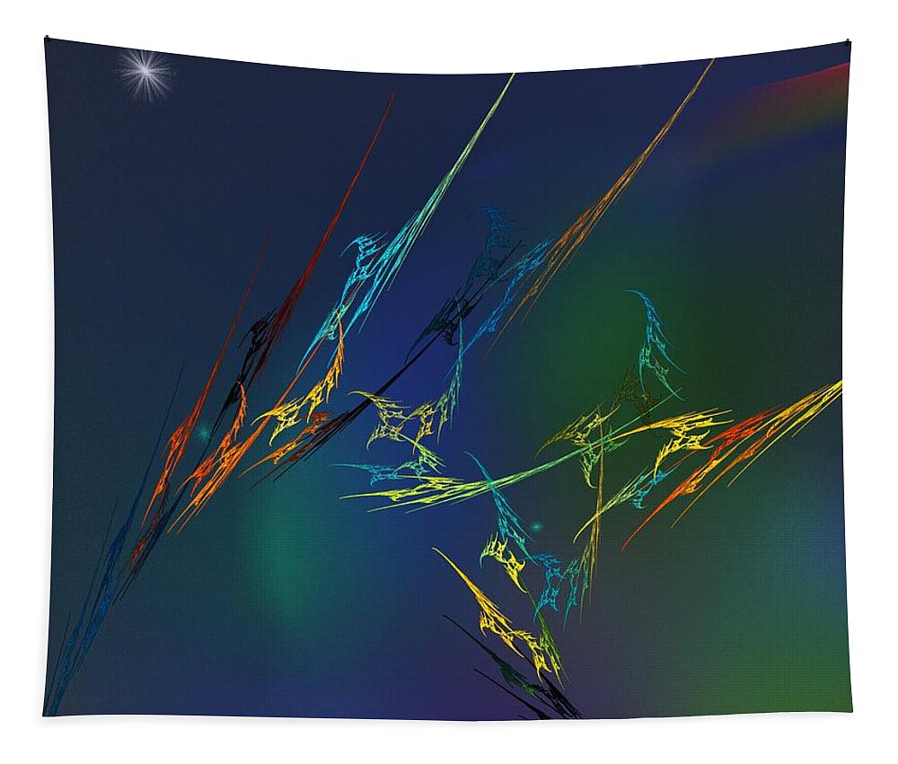 Fine Art Tapestry featuring the digital art Ode to Joy by David Lane