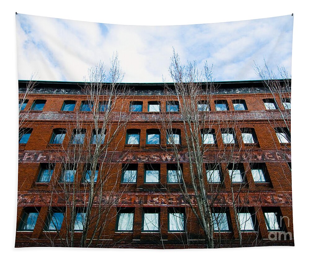 Building Tapestry featuring the photograph Old Building, Portland, Oregon by Tim Holt