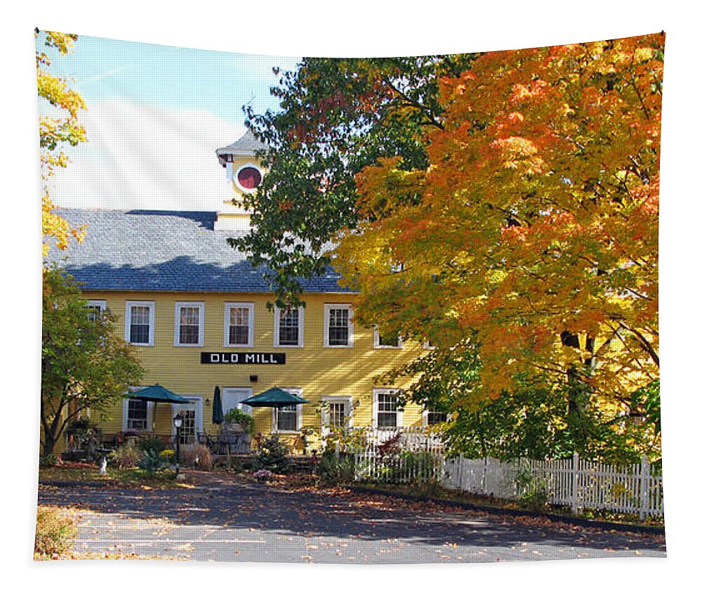 Old Mill Bed And Breakfast Tapestry featuring the photograph Old Mill Bed and Breakfast 0219 by Jack Schultz