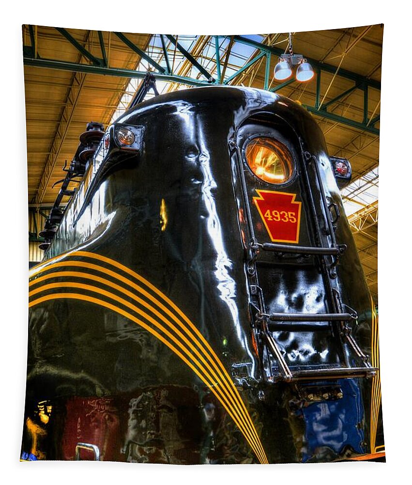 Pa Railroad Tapestry featuring the photograph Old Pa Diesel Electric by Paul W Faust - Impressions of Light