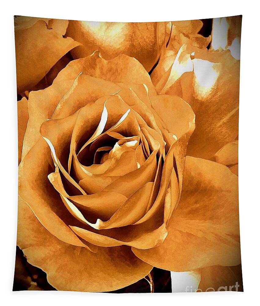 Old World Roses Tapestry featuring the photograph Old World Roses by Saundra Myles