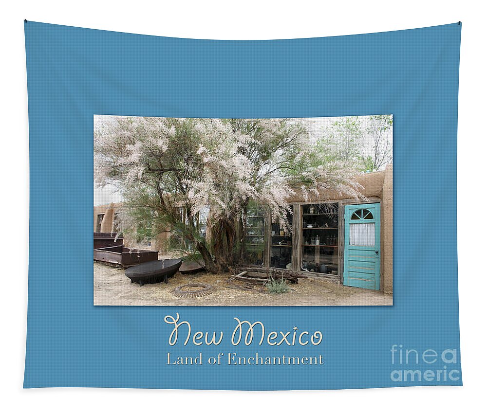Taos Tapestry featuring the photograph On the Turquoise Trail by Hermes Fine Art