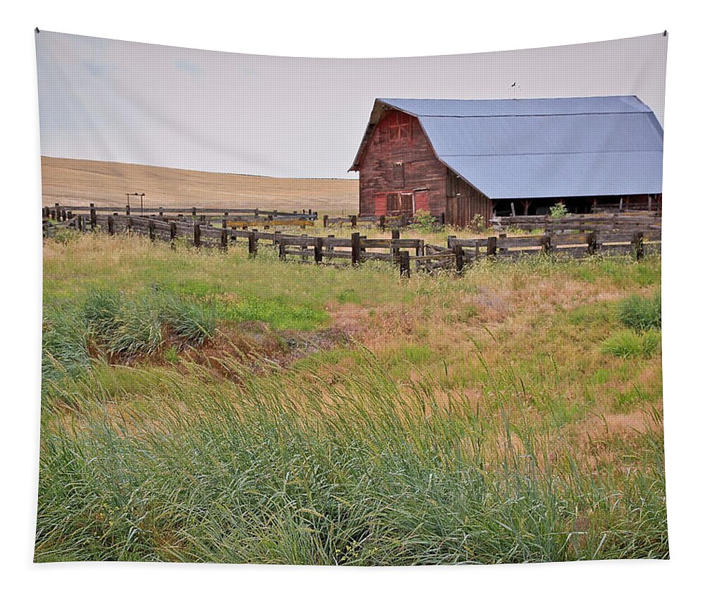Barn Tapestry featuring the photograph Open Range by Athena Mckinzie