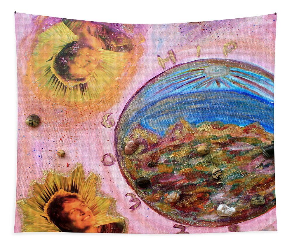 Augusta Stylianou Tapestry featuring the painting Order Your Birth Star by Augusta Stylianou