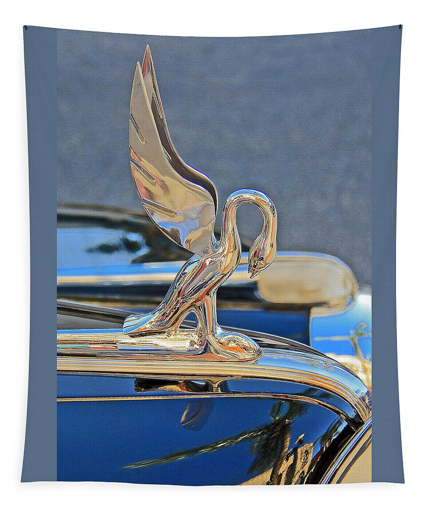 Car Tapestry featuring the photograph Packard Hood Ornament by Ben and Raisa Gertsberg