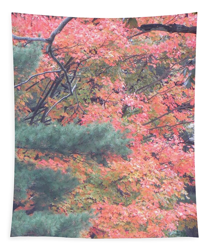 Posters Tapestry featuring the photograph Painting autumn by Sonali Gangane
