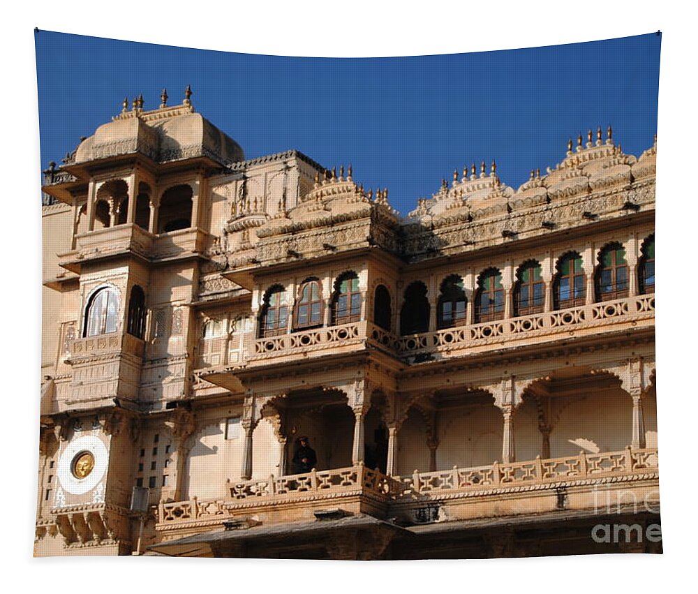 India Tapestry featuring the photograph Palace Facade by Jacqueline M Lewis