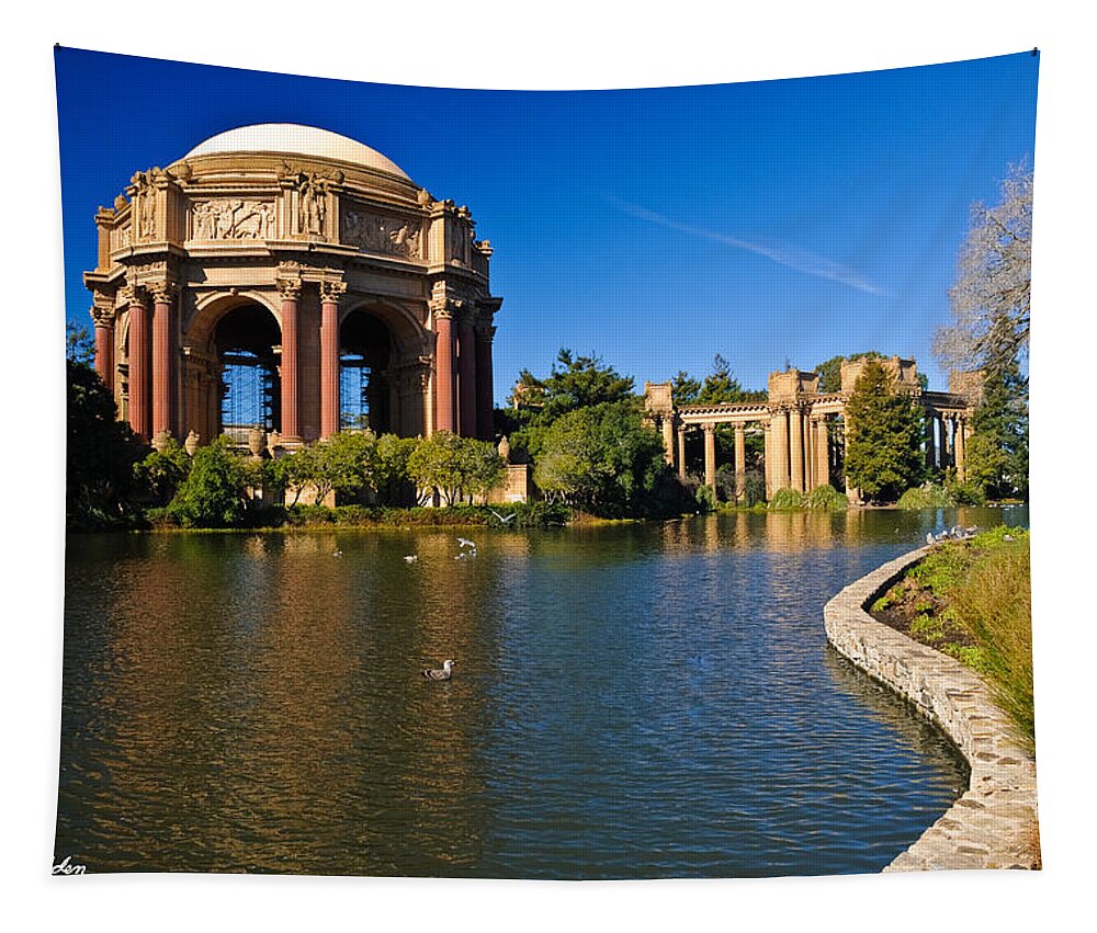 Architecture Tapestry featuring the photograph Palace of Fine Arts by Jeff Goulden