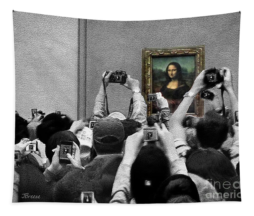 Historical Tapestry featuring the digital art Papararzzi Superstar by Jennie Breeze
