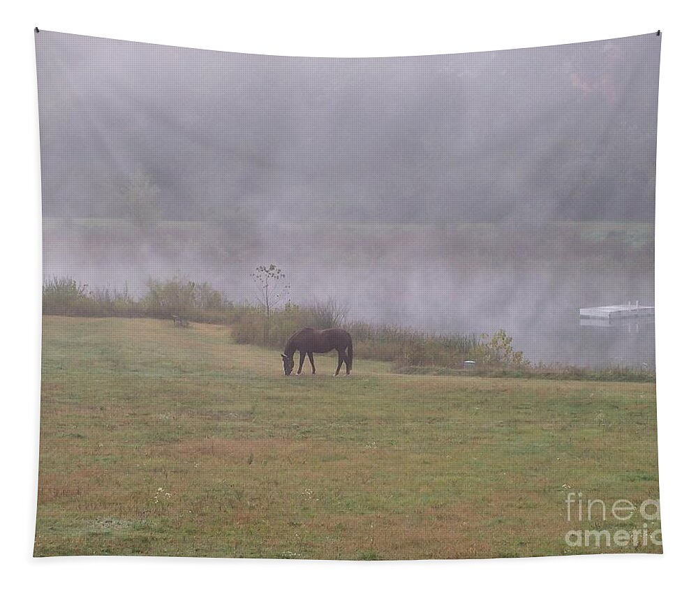 Horse Tapestry featuring the photograph Paradise by Amy Porter