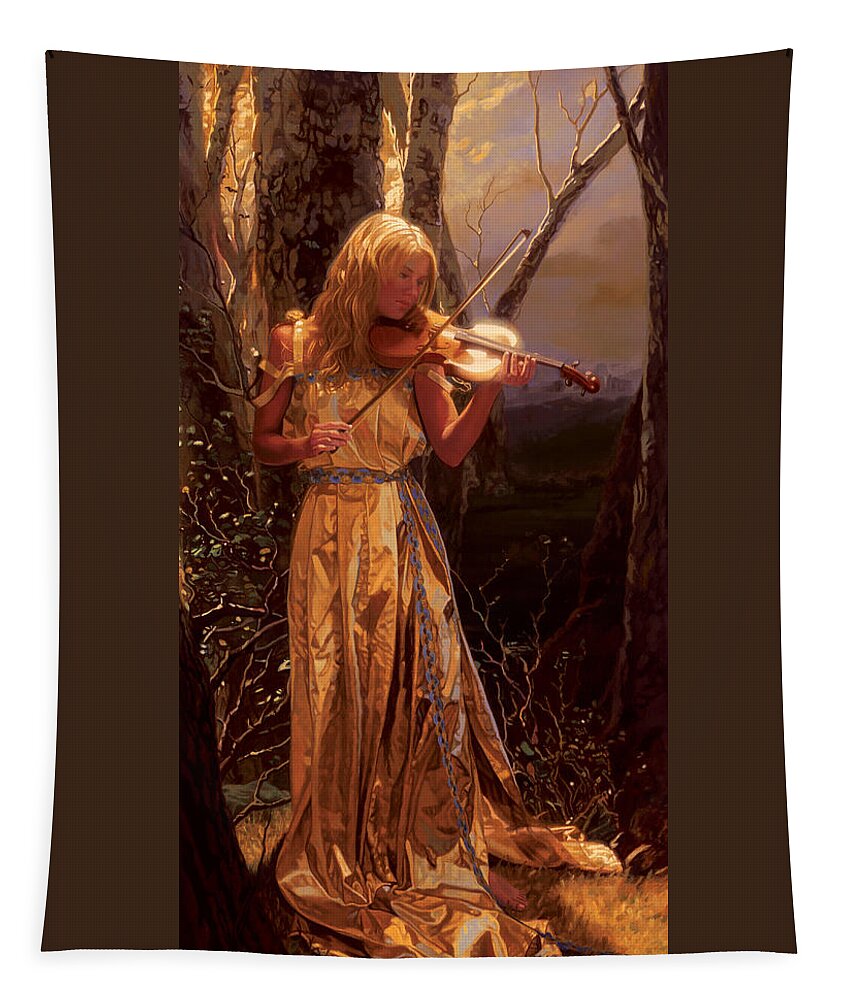 Romance Prints Tapestry featuring the painting Pathos by Patrick Whelan
