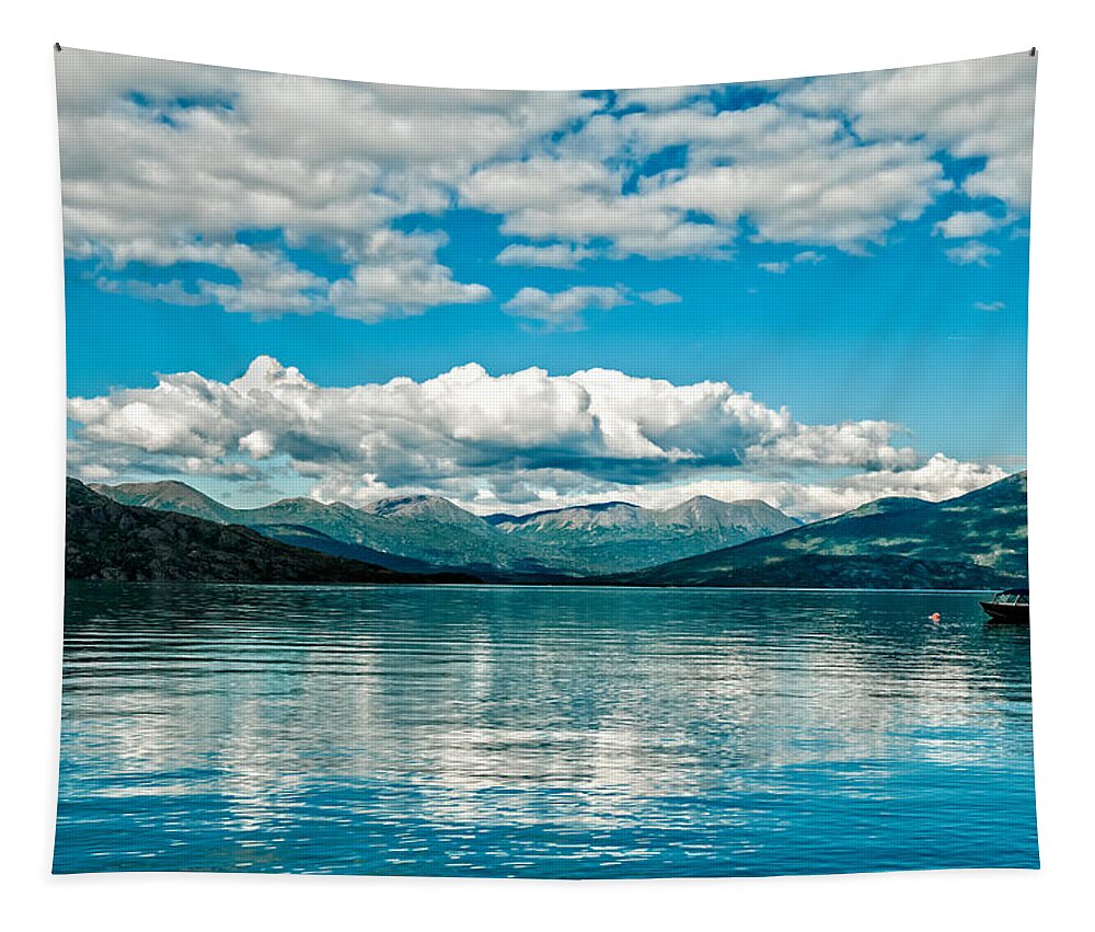 Peace On Skilak Lake Tapestry featuring the photograph Peace on Skilak Lake by George Buxbaum