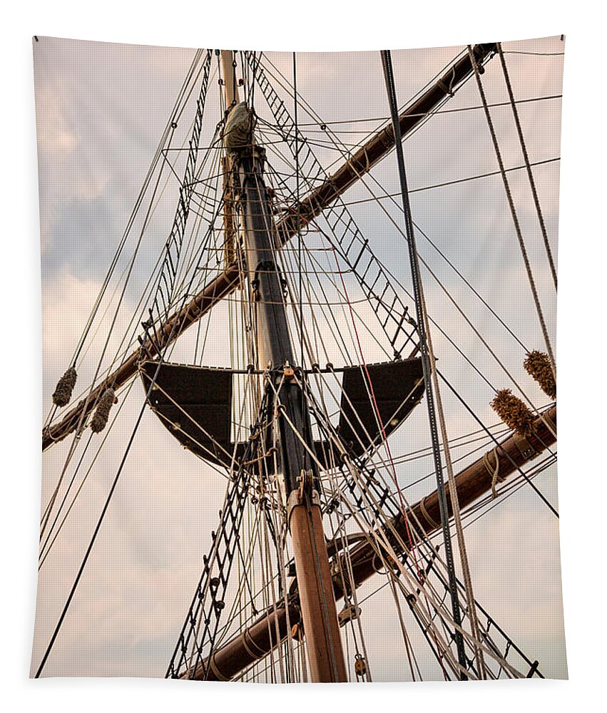 Peacemaker Rigging Tapestry featuring the photograph Peacemaker Rigging by Dale Kincaid